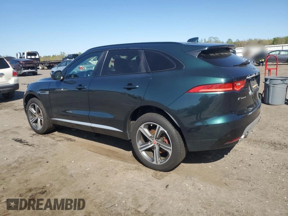 2017 Jaguar F-Pace S with VIN SADCM2BV4HA082587, listed as a Copart auction lot 53728865 with 140,318 mi miles and Salvage Title. Bid and sale history available at DreamBid. Image 2.