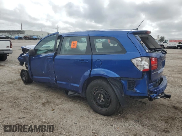 2015 Dodge Journey American Value Pkg with VIN 3C4PDCAB6FT599910, listed as a Copart auction lot 79610384 with 0 mi miles and Salvage Title. Bid and sale history available at carsss.com. Image 2.