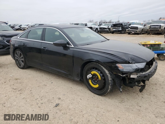 2019 Audi A6 Premium with VIN WAUD8AF2XKN130525, listed as a Copart auction lot 45098365 with 56,793 mi miles and Salvage Title. Bid and sale history available at carsss.com. Image 4.