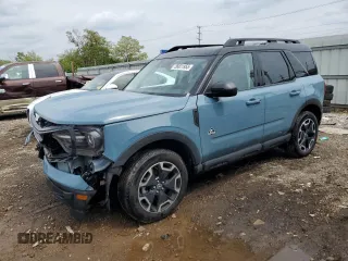 2022 Ford Bronco Sport Outer Banks with VIN 3FMCR9C64NRD59491, listed as a Copart auction lot 58821955 with 41,958 mi miles and Salvage title. Bid and sale history available at DreamBid. Image 1.