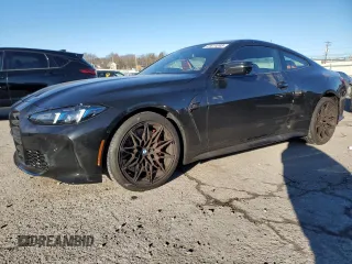 2025 BMW M4 Competition xDrive with VIN WBS33HK07SCT59324, listed as a Copart auction lot 41611245 with 2,505 mi miles and Salvage Title. Bid and sale history available at carsss.com. Image 1.