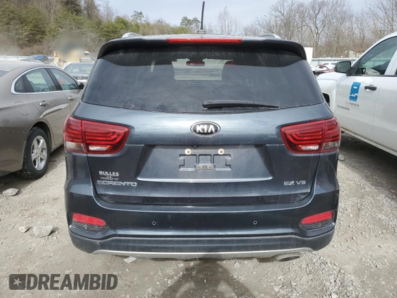 2020 Kia Sorento EX with VIN 5XYPHDA52LG705292, listed as a Copart auction lot 47471575 with 123,228 mi miles and Salvage Title. Bid and sale history available at DreamBid. Image 6.