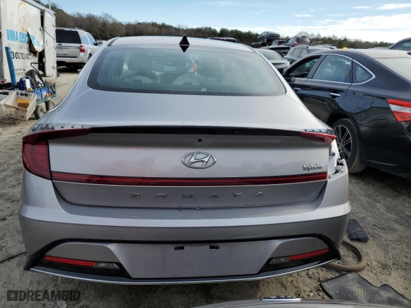 2021 Hyundai Sonata Hybrid SEL with VIN KMHL34JJ9MA024151, listed as a Copart auction lot 86343034 with 73,746 mi miles and Salvage Title. Bid and sale history available at carsss.com. Image 6.