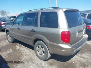 2003 Honda Pilot EX with VIN 2HKYF18453H580075, listed as a IAAI auction lot 41897635 with 1 mi miles. Bid and sale history available at carsss.com. Image 3.