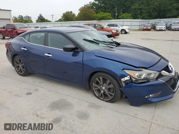 2017 Nissan Maxima S with VIN 1N4AA6AP4HC424152, listed as a Copart auction lot 56004285 with 69,854 mi miles and Salvage title. Bid and sale history available at DreamBid. Image 4.