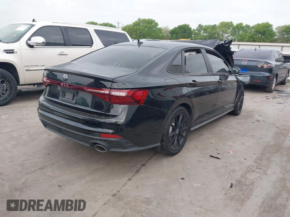 2025 Volkswagen Jetta GLI Autobahn with VIN 3VW2T7BU4SM028146, listed as a IAAI auction lot 41877102 with 18,254 mi miles and . Bid and sale history available at DreamBid. Image 4.