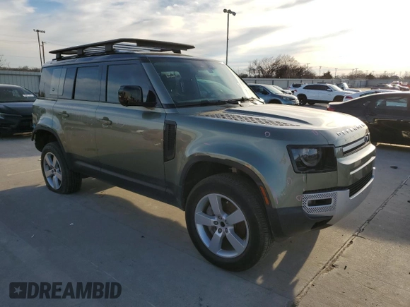 2022 Land Rover Defender SE with VIN SALEP7RU6N2095393, listed as a Copart auction lot 87873935 with 43,015 mi miles and Salvage title. Bid and sale history available at DreamBid. Image 4.