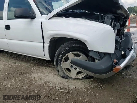 2005 Chevrolet Silverado 1500 LS z VIN 2GCEC13T551347294, wystawiony jako Copart lot #58996345 z przebiegiem Nie podano mil oraz Szkoda całkowita • Salvage title. Historia ofert i sprzedaży dostępna na DreamBid. Obrazek 13.