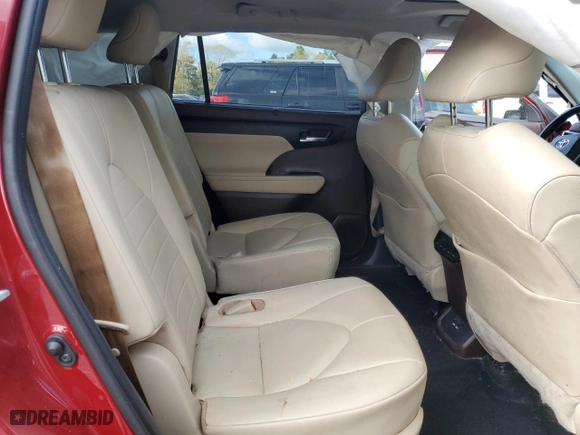 2020 Toyota Highlander XLE with VIN 5TDHZRBH2LS014340, listed as a Copart auction lot 50123595 with 87,305 mi miles and Non Repairable. Bid and sale history available at carsss.com. Image 12.