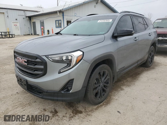 2020 GMC Terrain SLT with VIN 3GKALPEX4LL186275, listed as a Copart auction lot 51232505 with 126,436 mi miles and Salvage Title. Bid and sale history available at carsss.com. Image 1.