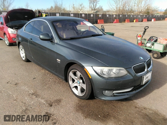 2011 BMW 3 Series 335i xDrive with VIN WBAKF9C56BE619143, listed as a IAAI auction lot 41765227 with 159,620 mi miles. Bid and sale history available at carsss.com. Image 1.