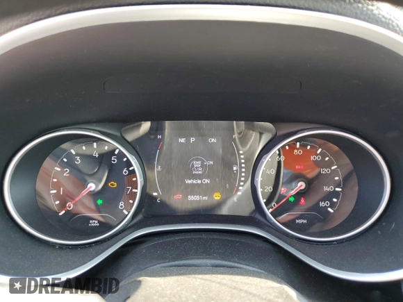 2020 Jeep Compass Sport with VIN 3C4NJCAB6LT253304, listed as a Copart auction lot 63483895 with 55,051 mi miles and Salvage title. Bid and sale history available at DreamBid. Image 9.