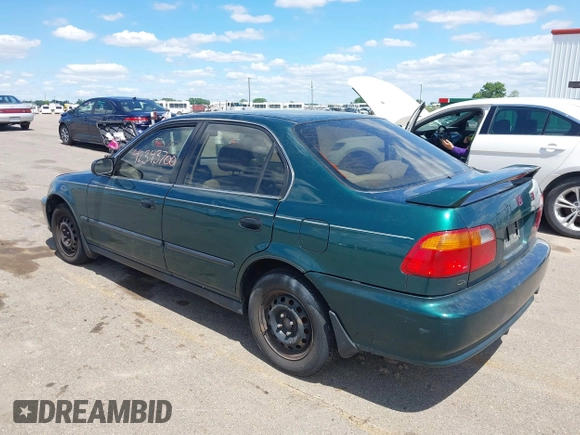 1999 Honda Civic LX z VIN 1HGEJ6672XL044666, wystawiony jako IAAI lot #42343700 z przebiegiem 144 445 mil mil oraz . Historia ofert i sprzedaży dostępna na DreamBid. Obrazek 3.