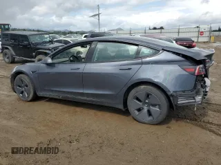 2023 Tesla Model 3 with VIN 5YJ3E1EA8PF677153, listed as a Copart auction lot 51065165 with 27,088 mi miles and Salvage Title. Bid and sale history available at carsss.com. Image 2.