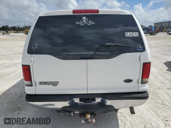 2001 Ford Excursion Special Serv z VIN 1FMNU40L91EB17507, wystawiony jako Copart lot #77062104 z przebiegiem 213 599 mil mil oraz Szkoda całkowita • Salvage title. Historia ofert i sprzedaży dostępna na DreamBid. Obrazek 6.