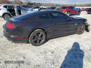 2023 Ford Mustang Mach 1 with VIN 1FA6P8R07P5501641, listed as a Copart auction lot 85503074 with 15,331 mi miles and Salvage title. Bid and sale history available at DreamBid. Image 3.