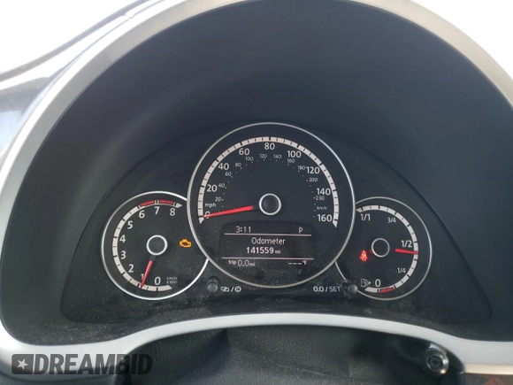 2014 Volkswagen Beetle 2.5L w/Sun with VIN 3VWJP7AT4EM612608, listed as a Copart auction lot 74679104 with 141,559 mi miles and Salvage Title. Bid and sale history available at DreamBid. Image 9.