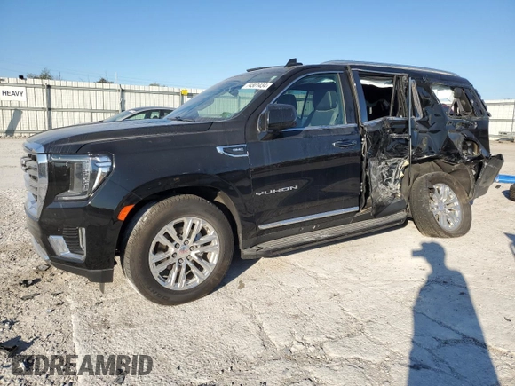 2021 GMC Yukon SLT with VIN 1GKS2BKD5MR171976, listed as a Copart auction lot 74301434 with 82,243 mi miles and Non Repairable. Bid and sale history available at carsss.com. Image 1.