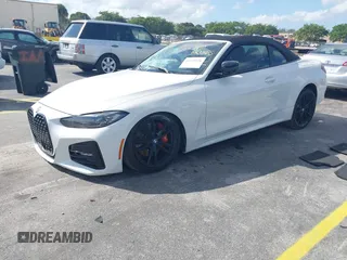 2023 BMW 4 Series 430i with VIN WBA23AT06PCL13531, listed as a IAAI auction lot 41528176 with 26,961 mi miles. Bid and sale history available at carsss.com. Image 16.