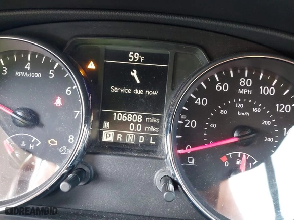 2014 Nissan Rogue Select S with VIN JN8AS5MV4EW704034, listed as a IAAI auction lot 41978127 with 106,808 mi miles. Bid and sale history available at carsss.com. Image 7.