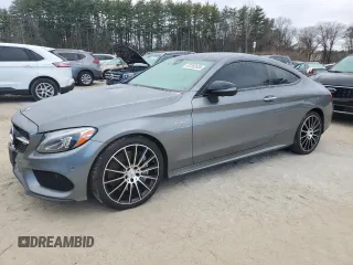 2017 Mercedes-Benz C 43 AMG with VIN WDDWJ6EB4HF556511, listed as a Copart auction lot 82282534 with 145,225 mi miles and Salvage Title. Bid and sale history available at carsss.com. Image 1.