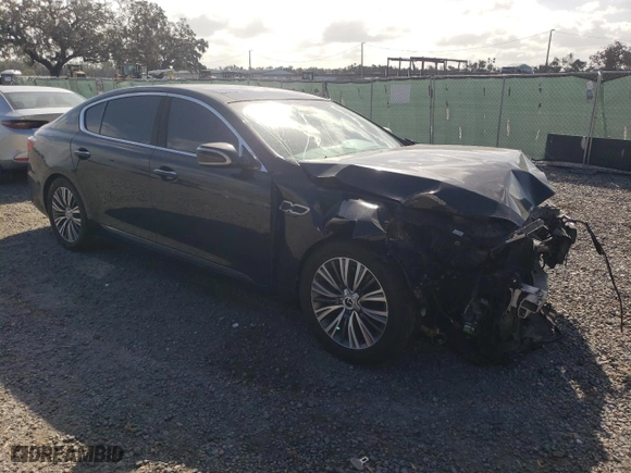 2017 Kia K900 Premium with VIN KNALT4D39H6035528, listed as a Copart auction lot 78782624 with 89,590 mi miles and Salvage Title. Bid and sale history available at carsss.com. Image 4.