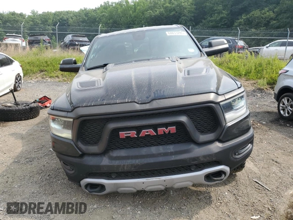 2019 Ram 1500 Rebel with VIN 1C6SRFLT6KN722481, listed as a Copart auction lot 60653285 with 79,447 mi miles and Salvage title. Bid and sale history available at DreamBid. Image 5.