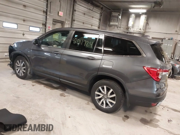 2019 Honda Pilot EX-L with VIN 5FNYF6H50KB035548, listed as a IAAI auction lot 42011724 with 105,195 mi miles and . Bid and sale history available at DreamBid. Image 3.