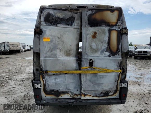 2018 Ram ProMaster Cargo with VIN 3C6URVJG3JE158834, listed as a Copart auction lot 65347754 with Not Provided miles and Salvage Title. Bid and sale history available at carsss.com. Image 6.