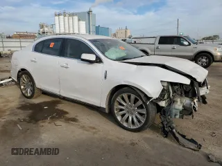 2012 Lincoln MKS with VIN 1LNHL9ER0CG806966, listed as a Copart auction lot 76887514 with Not Provided miles and Salvage Title. Bid and sale history available at DreamBid. Image 4.