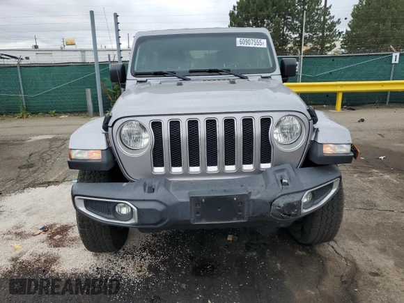 2020 Jeep Wrangler Unlimited Sahara with VIN 1C4HJXEN8LW181508, listed as a Copart auction lot 60907555 with 85,343 mi miles and Salvage title. Bid and sale history available at DreamBid. Image 5.