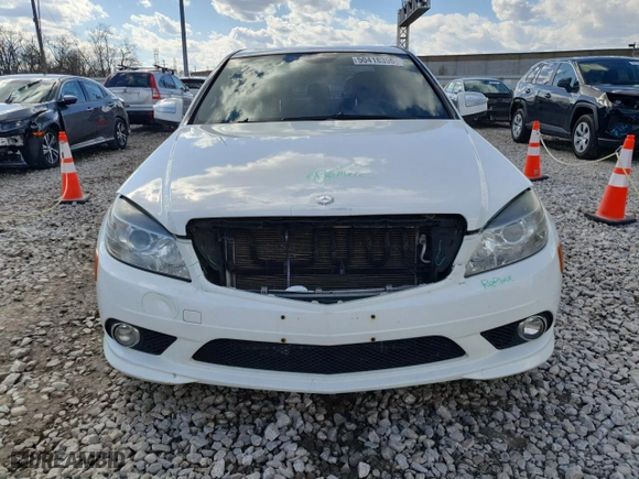 2009 Mercedes-Benz C-Class 3.0L Sport with VIN WDDGF81X19R057524, listed as a Copart auction lot 50418355 with 136,185 mi miles and Salvage Title. Bid and sale history available at carsss.com. Image 5.