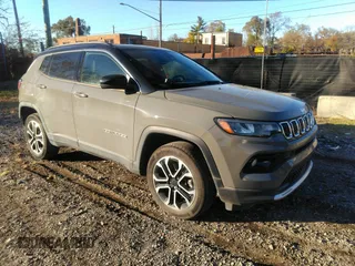 2023 Jeep Compass (RED) Edition with VIN 3C4NJDCN4PT524136, listed as a IAAI auction lot 40840010 with 13,163 mi miles and . Bid and sale history available at carsss.com. Image 1.