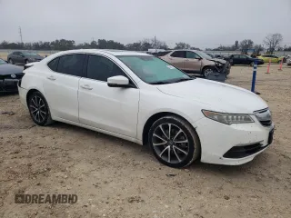 2015 Acura TLX V6 Tech with VIN 19UUB3F5XFA001483, listed as a Copart auction lot 42386515 with 135,582 mi miles and Salvage Title. Bid and sale history available at carsss.com. Image 4.