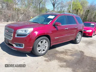 2016 GMC Acadia Denali with VIN 1GKKVTKD8GJ241499, listed as a IAAI auction lot 42092249 with 55,635 mi miles and . Bid and sale history available at DreamBid. Image 2.