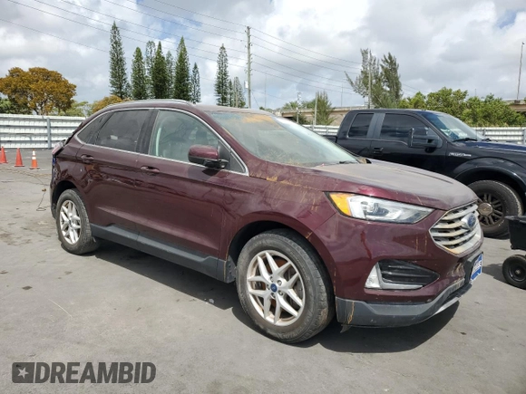 2021 Ford Edge SEL with VIN 2FMPK4J97MBA23790, listed as a Copart auction lot 51665305 with 71,637 mi miles and Salvage Title. Bid and sale history available at carsss.com. Image 4.