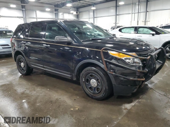 2015 Ford Utility Police Interceptor with VIN 1FM5K8AR2FGC27021, listed as a Copart auction lot 83023624 with 145,867 mi miles and Salvage Title. Bid and sale history available at carsss.com. Image 4.