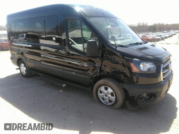 2020 Ford Transit Passenger XL with VIN 1FBAX2C87LKB25667, listed as a IAAI auction lot 41854903 with 132,423 mi miles and . Bid and sale history available at DreamBid. Image 1.