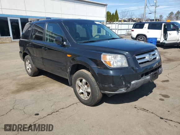 2008 Honda Pilot EX-L with VIN 5FNYF18568B033444, listed as a Copart auction lot 51301435 with 195,046 mi miles and Salvage Title. Bid and sale history available at DreamBid. Image 4.