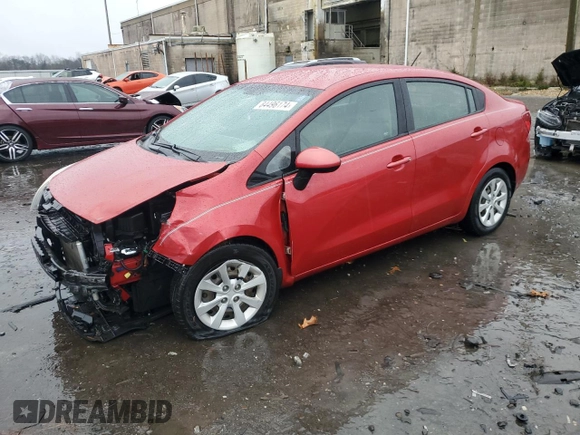 2014 Kia Rio LX with VIN KNADM4A30E6406903, listed as a Copart auction lot 84496174 with 156,250 mi miles and Salvage Title. Bid and sale history available at carsss.com. Image 1.