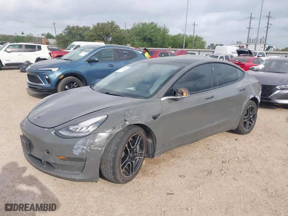 2019 Tesla Model 3 Long Range with VIN 5YJ3E1EB8KF392535, listed as a IAAI auction lot 41930677 with 1 mi miles. Bid and sale history available at carsss.com. Image 18.