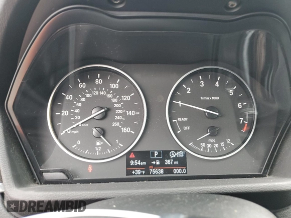 2018 BMW X1 sDrive28i with VIN WBXHU7C32J5L05237, listed as a Copart auction lot 45480895 with 75,638 mi miles and Salvage Title. Bid and sale history available at carsss.com. Image 9.