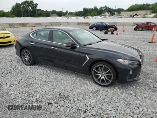 2019 Genesis G70 Advanced with VIN KMTG44LA0KU029896, listed as a Copart auction lot 57032914 with 92,663 mi miles and Salvage Title. Bid and sale history available at DreamBid. Image 4.
