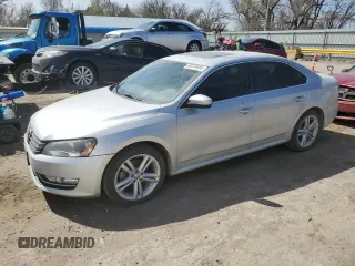 2014 Volkswagen Passat SEL Premium with VIN 1VWCN7A37EC091707, listed as a Copart auction lot 50234645 with 115,110 mi miles and Salvage title. Bid and sale history available at DreamBid. Image 1.