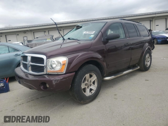 2005 Dodge Durango SLT z VIN 1D4HB48D65F539936, wystawiony jako Copart lot #49795885 z przebiegiem 262 712 mil mil oraz Szkoda całkowita • Salvage title. Historia ofert i sprzedaży dostępna na DreamBid. Obrazek 1.