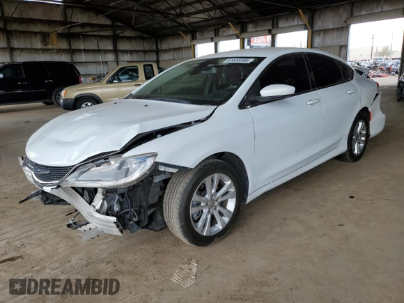 2015 Chrysler 200 Limited with VIN 1C3CCCAB3FN568653, listed as a Copart auction lot 51830395 with 195,498 mi miles and Salvage Title. Bid and sale history available at carsss.com. Image 1.