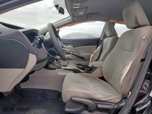 2013 Honda Civic Sdn LX with VIN 19XFB2F58DE211205, listed as a Copart auction lot 51547905 with 187,760 mi miles and Salvage Title. Bid and sale history available at carsss.com. Image 7.