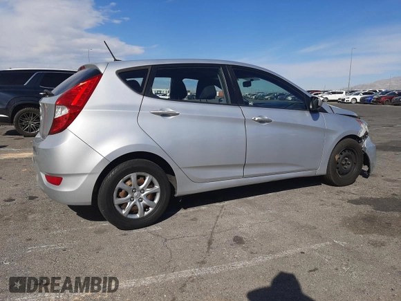 2014 Hyundai Accent GS with VIN KMHCT5AE6EU149410, listed as a Copart auction lot 53812095 with 112,124 mi miles and Salvage title. Bid and sale history available at DreamBid. Image 3.