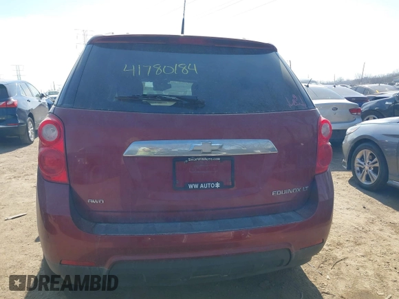 2012 Chevrolet Equinox LT w/1LT with VIN 2GNFLEEK0C6357285, listed as a IAAI auction lot 41780184 with 163,220 mi miles. Bid and sale history available at carsss.com. Image 17.