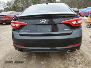 2017 Hyundai Sonata Sport with VIN 5NPE34AF8HH582578, listed as a Copart auction lot 43560525 with Not Provided miles and Salvage Title. Bid and sale history available at carsss.com. Image 6.